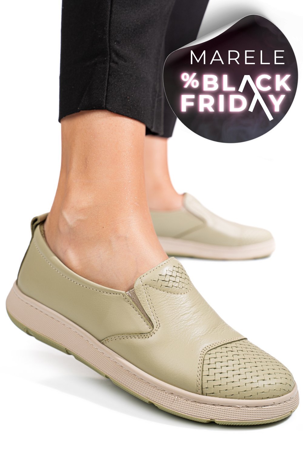 PANTOFI VERZI PIELE NATURALA APCKD090