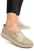 PANTOFI VERZI PIELE NATURALA APCKD090