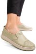 Pantofi verzi piele naturala apckd090