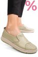 Pantofi verzi piele naturala apckd090