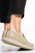 PANTOFI VERZI PIELE NATURALA APCKD090
