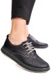 Pantofi negri piele naturala apckd030