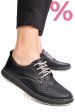 Pantofi negri piele naturala apckd030