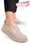PANTOFI BEJ PIELE NATURALA APCKD030