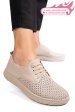 Pantofi bej piele naturala apckd030