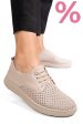 Pantofi bej piele naturala apckd030