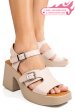 Sandale roz piele naturala apckd7055