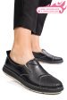 Pantofi negri piele naturala apckd090