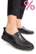 Pantofi negri piele naturala apckd090