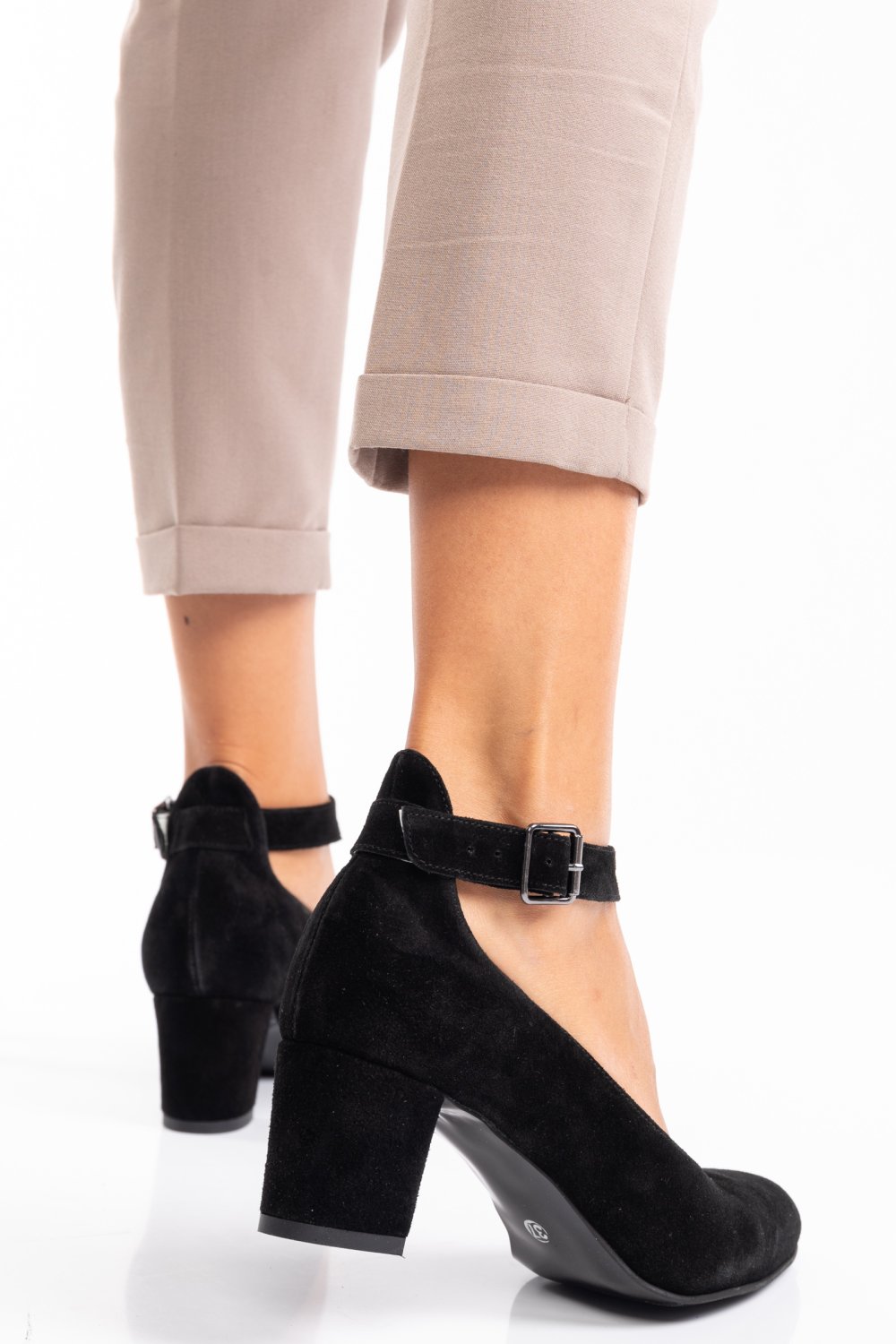 PANTOFI NEGRI PIELE NATURALA INTOARSA 1S77599