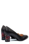 PANTOFI DAMA GUBAN PIELE NATURALA NEGRI FLORAL 4S77292