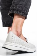 MOCASINI ALBI PIELE NATURALA JSPY5271