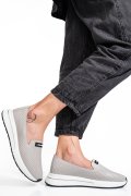 MOCASINI GRI PIELE NATURALA JSPY5271