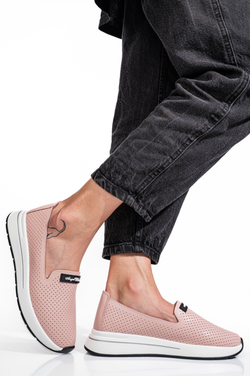 MOCASINI ROZ PIELE NATURALA JSPY5271