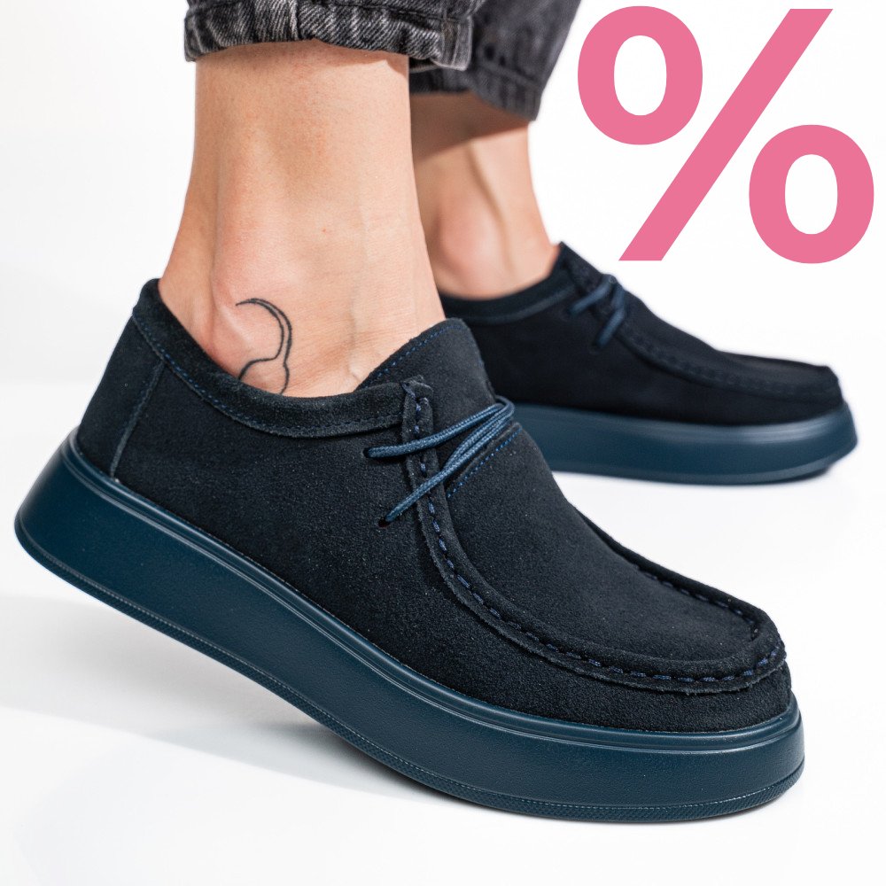 MOCASINI BLEUMARIN PIELE NATURALA INTOARSA JSPY3783