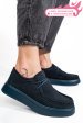 Mocasini bleumarin piele naturala intoarsa jspy3783