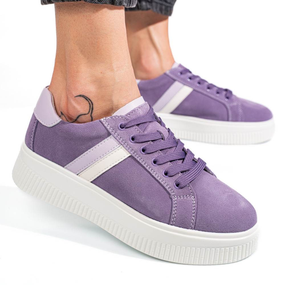 PANTOFI SPORT PURPLE SUEDE FSP001-729