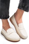 MOCASINI BEJ PIELE NATURALA SSPF33112602