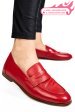 Mocasini rosii piele naturala tima822