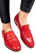 MOCASINI ROSII PIELE NATURALA TIMA822