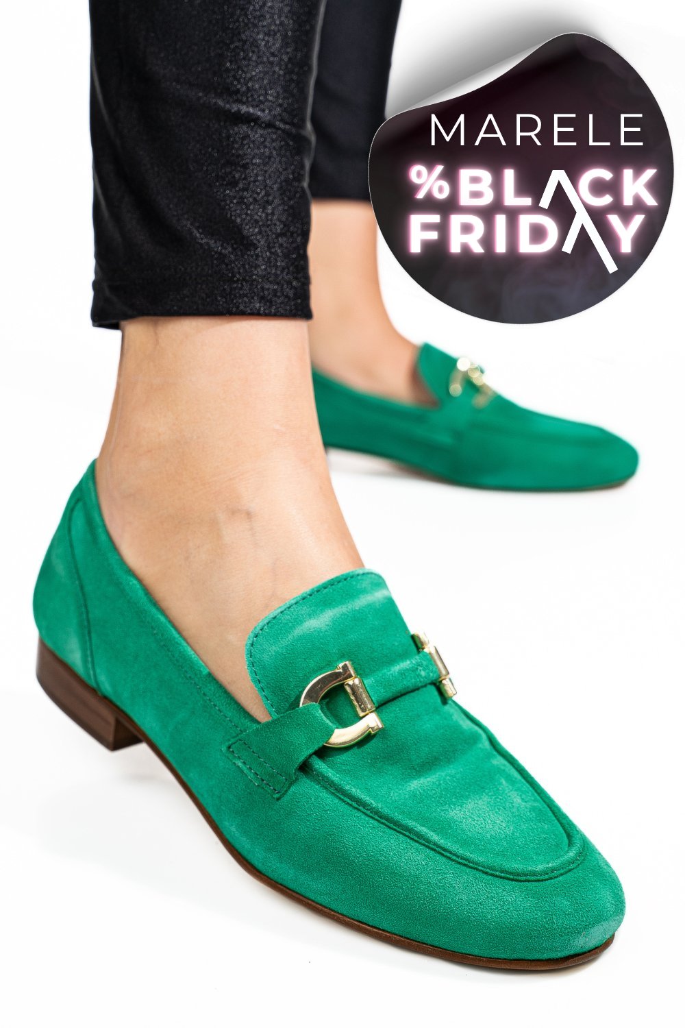 MOCASINI VERZI PIELE NATURALA INTOARSA TIM-A66