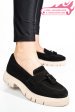 Mocasini negri piele naturala intoarsa tim-672