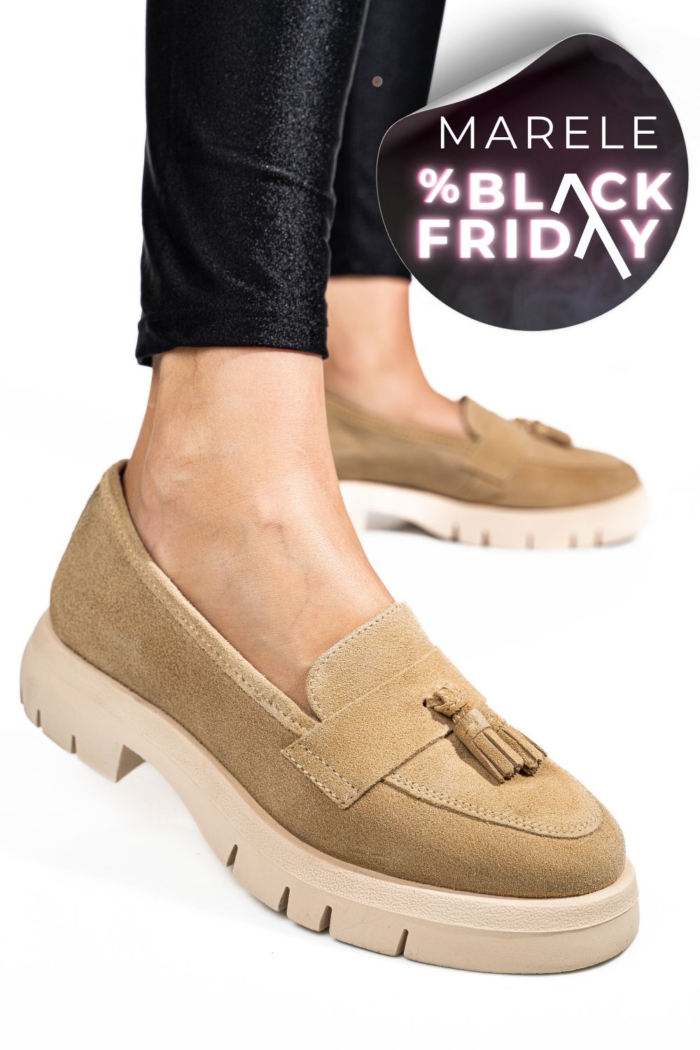 MOCASINI BEJ PIELE NATURALA INTOARSA TIM-672