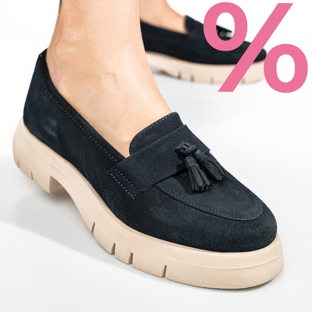 MOCASINI BLEUMARIN PIELE NATURALA INTOARSA TIM-672
