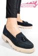 Mocasini bleumarin piele naturala intoarsa tim-672