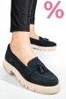 Mocasini bleumarin piele naturala intoarsa tim-672