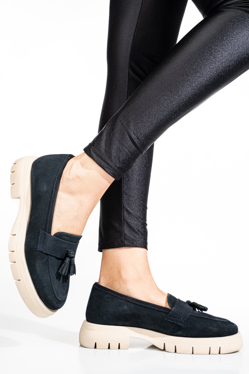 MOCASINI BLEUMARIN PIELE NATURALA INTOARSA TIM-672