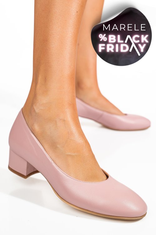 Pantofi roz piele naturala 1s77301