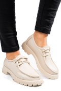 MOCASINI BEJ PIELE NATURALA 4S77247