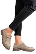 MOCASINI BEJ PIELE NATURALA NABUK 4S77247