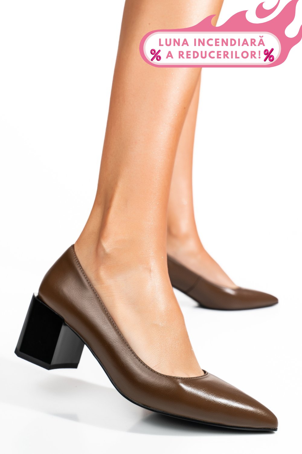 PANTOFI KHAKI PIELE NATURALA XPCT24001