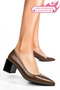 PANTOFI KHAKI PIELE NATURALA XPCT24001