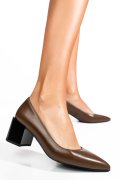 PANTOFI KHAKI PIELE NATURALA XPCT24001