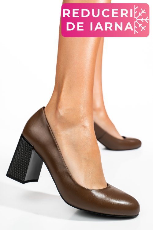 Pantofi khaki piele naturala  xpct24003