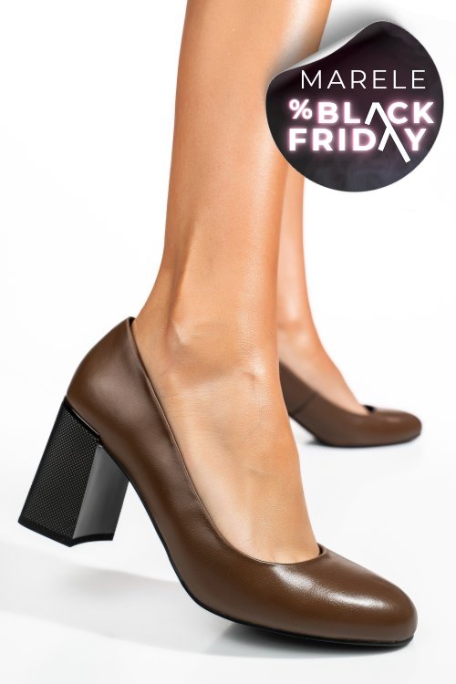 Pantofi khaki piele naturala  xpct24003