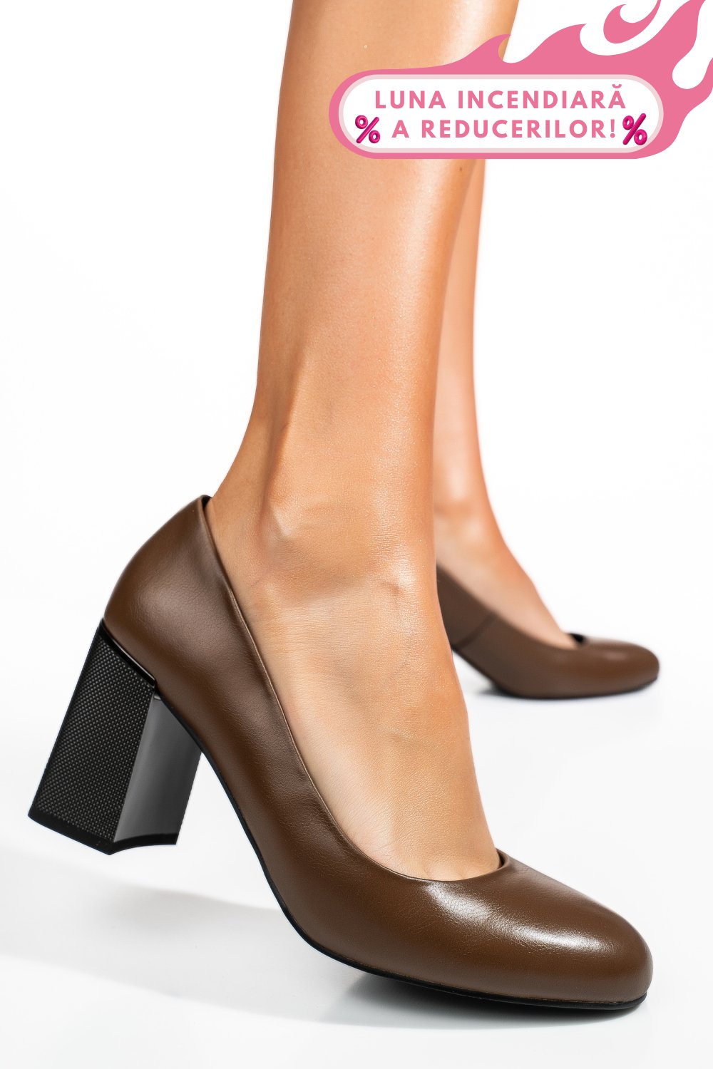 PANTOFI KHAKI PIELE NATURALA  XPCT24003