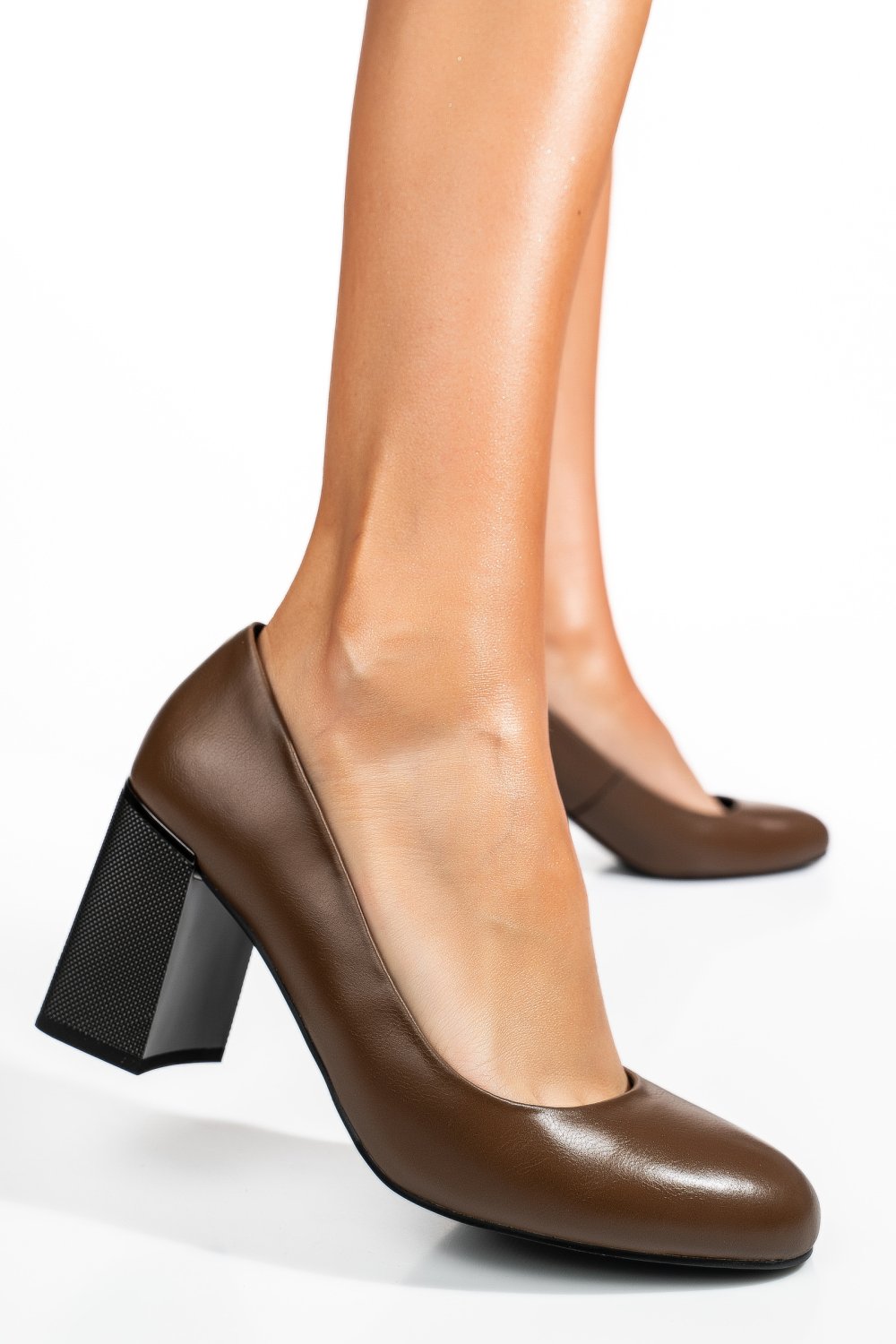 PANTOFI KHAKI PIELE NATURALA  XPCT24003
