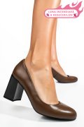 PANTOFI KHAKI PIELE NATURALA  XPCT24003