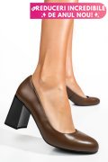 PANTOFI KHAKI PIELE NATURALA  XPCT24003
