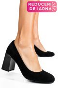 PANTOFI NEGRI PIELE NATURALA INTOARSA XPCT24003