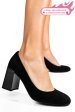 Pantofi negri piele naturala intoarsa xpct24003