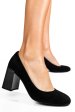 Pantofi negri piele naturala intoarsa xpct24003