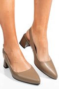 PANTOFI KHAKI PIELE NATURALA TPCN6409