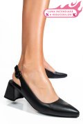 PANTOFI NEGRI PIELE NATURALA TPCN6409