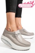 PANTOFI SPORT GREY PIELE NATURALA FSP003-1807