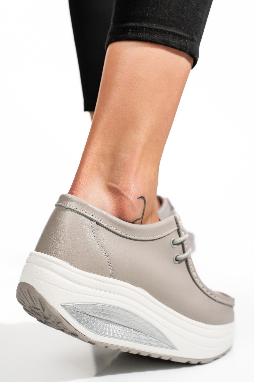 PANTOFI SPORT GREY PIELE NATURALA FSP003-1807